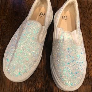 Gap Girl Glitter Canvas Sneakers Size 2
